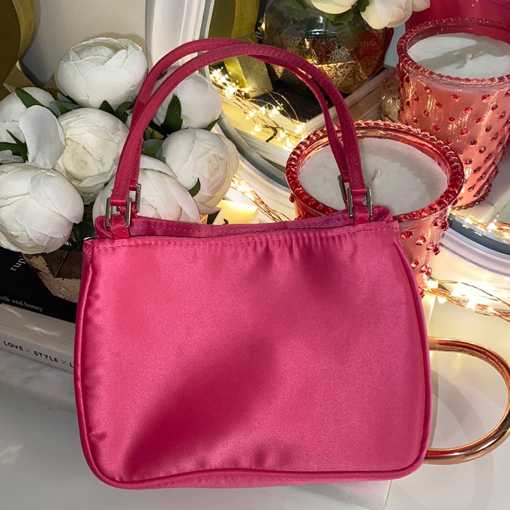Henri Bendel Pink Satin Mini bag